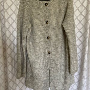 Grey Sweater with Buttons